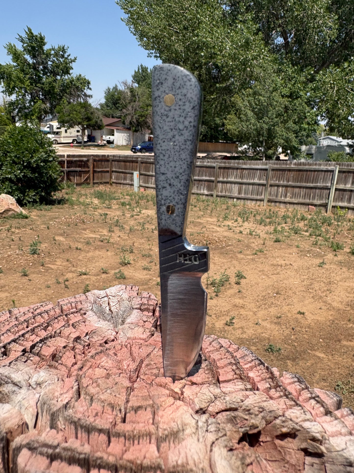 #244 THE Grey Ghost (neck knife series)